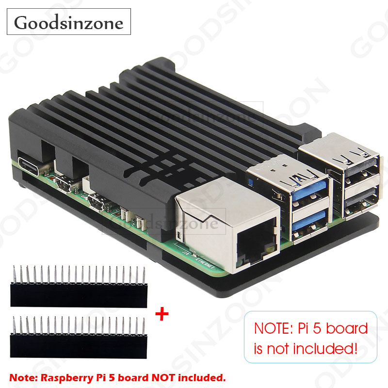 Raspberry Pi 5 8Gb - Raspberry Pi 5 Aluminium-Panzergehäuse – passive