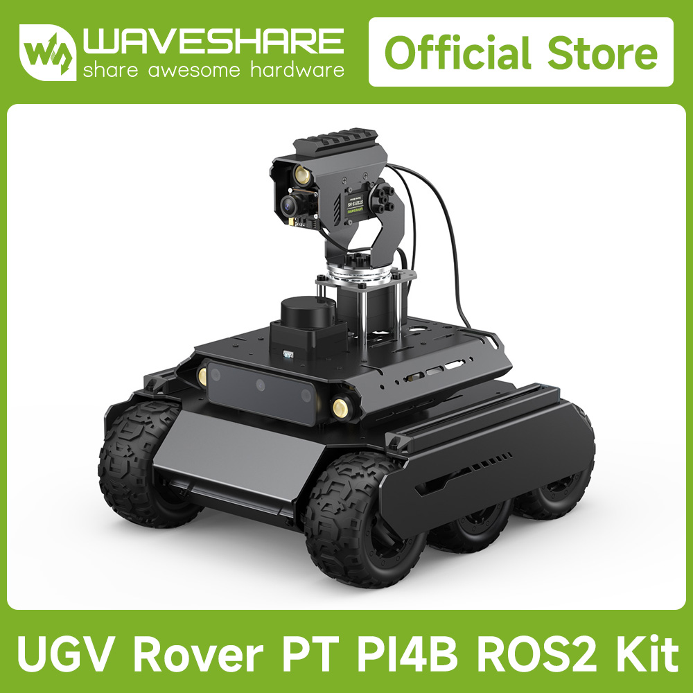 Turing Pi 2 - Waveshare Rover ROS 2 Open-Source 6-Rad-4WD-KI-Roboter,