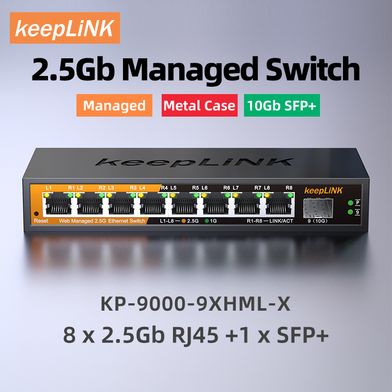 KeepLiNK 2,5 GB verwalteter Sw – Sfp+ 10G Managed Switch 8 Port Bewertung und Preis