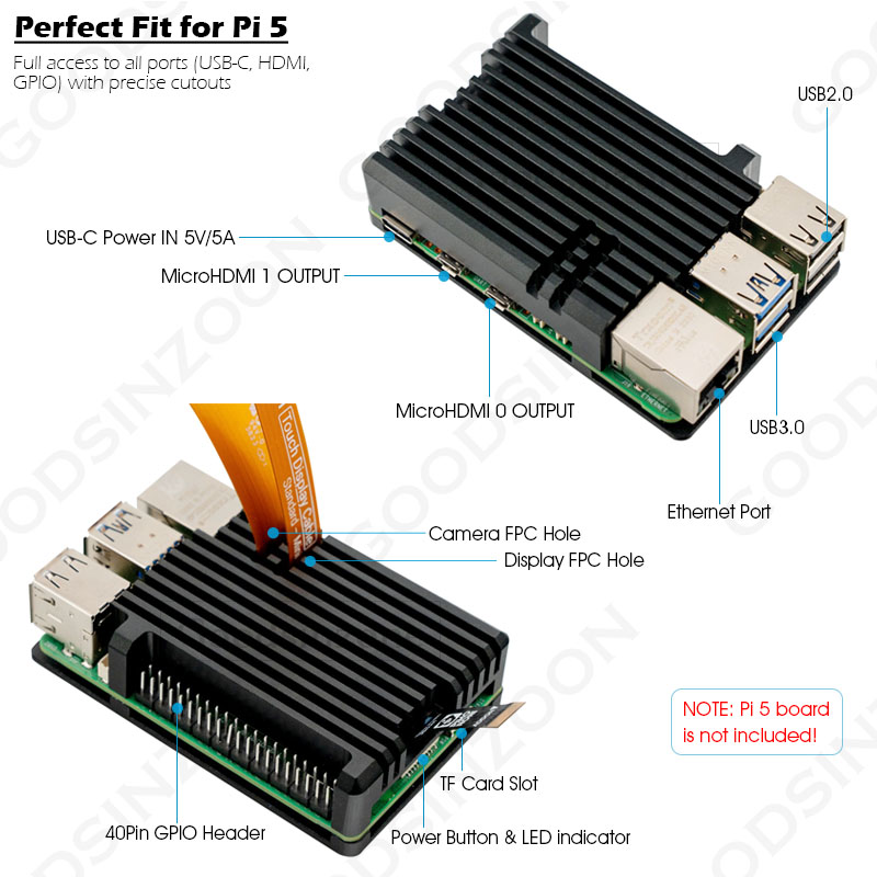 Raspberry Pi 5 Aluminium-Panze – Raspberry Pi 5 8Gb Bewertung und Preis