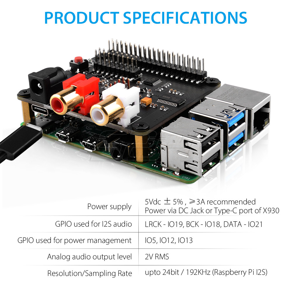 52Pi X930 Bluetooth 5,0 HiFi D – Deskpi Super6C Bewertung und Preis